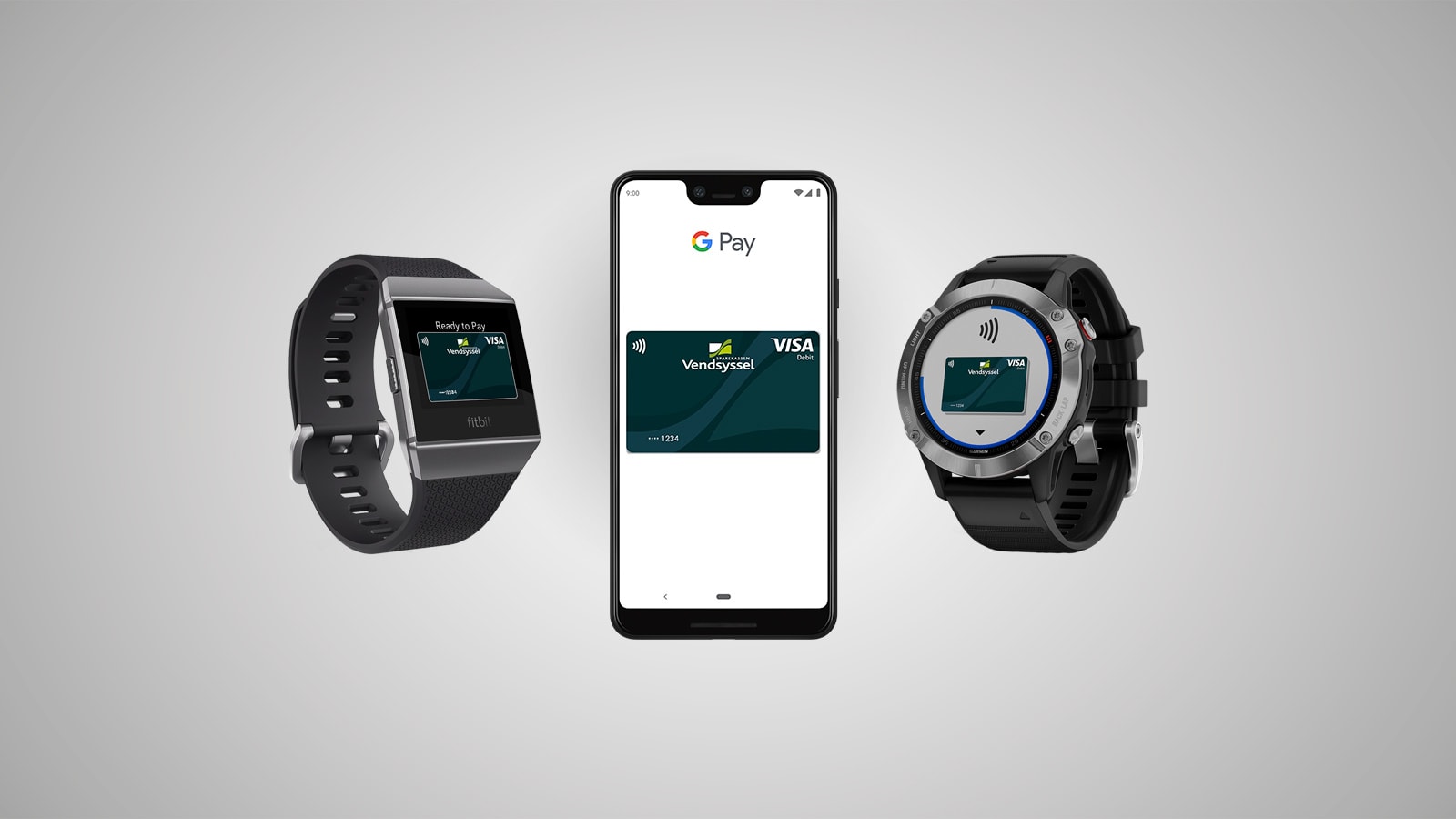 Google Pay, Garmin Pay og Fitbit Pay