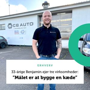Benjamin Nørby Henriksen, indehaver af C.B. Auto