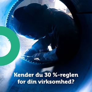 Kender du 30 %-reglen for din virksomhed?